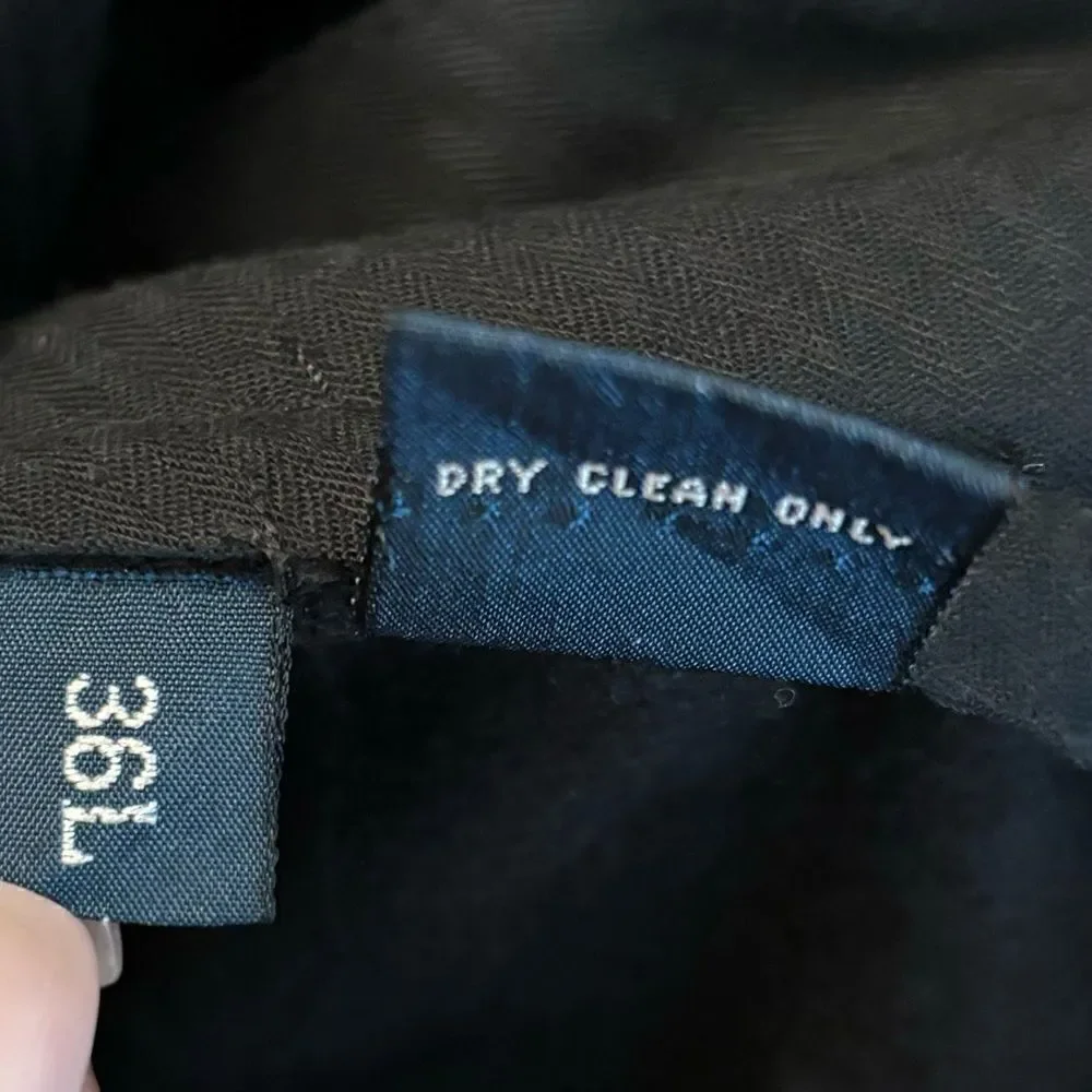Polo by Ralph Lauren Wool Black Dress Pants Straight Size L
